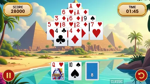 Pyramid Solitaire Challenge